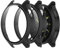 CONAPIKA 2 Piezas Funda para Xiaomi Watch 2 con Protector de Pantalla, Cobertura Total PC Marco Anti-Rasguños Anti Choques Parachoques HD Protector Case, Negro + Negro
