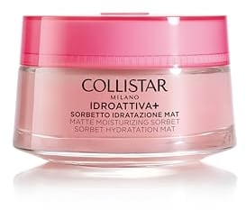 Collistar Crema Viso Idroattiva+, Sorbetto Idratazione MAT, Idratazione 100H,Texture Leggera, Ideale per Pelli Miste e Grasse, 50 ml