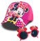 Minnie Baseball Cap, Minnie Maus Sonnenbrille Kinder, Minnie Baseballkappe und Sonnenbrille Set, Minnie Sonnenschutzset für Kinder, Minnie Cap Verstellbare UV Schutz, ab 3 Jahren