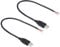 Patikil 0.3M/1Ft USB 2.0 A Male Plug Bare Wire Cable, 2 Pcs 18AWG 5V 5A USB A Plug to 2 Pin Bare Wire Open End Connector for DIY Equipment Repair