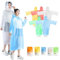 MOAZIFI 5 Stück regenponcho einweg, Damen einmal regenponcho festival bunt mit kapuze, regencape einweg, einweg poncho erwachsene, Portable und Faltbare, reißfestem