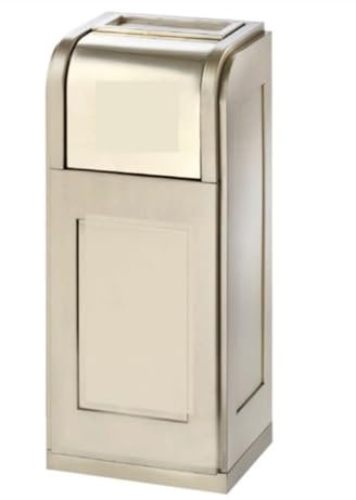 Cendrier Exterieur, Poubelle En Acier Inoxydable Grande Poubelle Cendrier Vertical Commercial Pour Extérieur Poubelle Poubelle Cendrier Exterieur(Champagne gold)