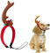 EHOTER Geweih Stirnband Hund Weihnachtskostüm Weihnachten Hundekostüm für kleine mittelgroße Hunde Zubehör mit verstellbarem Gummiband Elchgeweih Stirnband Xmas Haustier Hund Rentier Kostüm Zubehör