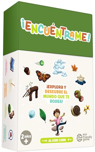 ¡Encuéntrame! Al Aire Libre – Juego de Naturaleza – 1+ jugador +2 años | Cartas de doble cara para explorar fuera – busca y encuentra en el parque, 20-45 min – sin pantallas, 2/4 años