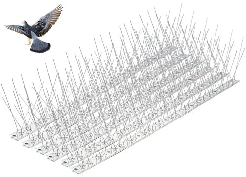 YINLUCK Picos Antipájaros De 1 A 10 Metros, Acero Inoxidable 304 Picos Antipalomas For Balcones Y Tejados, For Detener Gaviotas, Palomas Y Pájaros(3M-6pcs Strip)