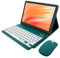 Keyboard Case for Amazon Kindle Fire HD 10 & 10 Plus (13th/11th Generation, 2023/2021), Detachable Bluetooth Keyboard, Pencil Holder,Deep Green