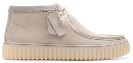 Clarks Torhill Hi 26181383 Suede Mens Boots - Light Grey - 43