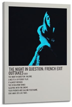 WQMP TV Girl PosterWall Art Canvas Aesthetic Cover Poster Vintage Music And Movies Decorative Painting for Living Room Bed Room 08x12inch(20x30cm) Frame-style