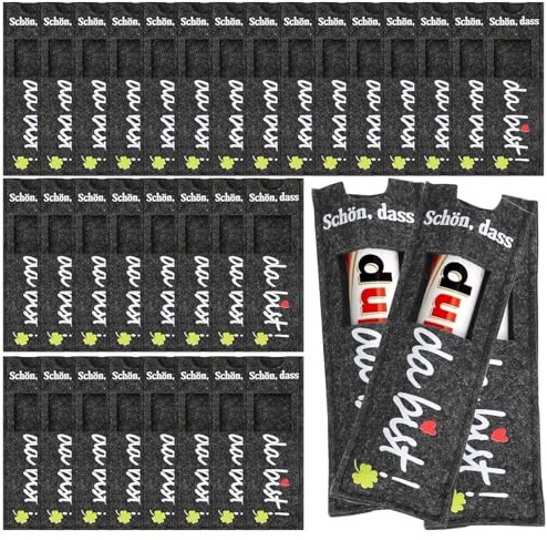 SZSMW 30 Feutre D’Emballage En Chocolat - Pochettes En Feutre pour Chocolat Sans - Peut êTre Utilisé Comme de FêTe, D'Anniversaire, Cadeau de Mariage, Cadeau de BaptêMe