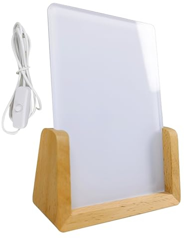 Sublimations-Bilderrahmen, beleuchteter Fotorahmen, Basis-Display, Basteln, Dekoration für Zuhause, Schlafzimmer, Auto, Weihnachten, Damen, Herren, Nachttisch