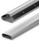 deleyCON Universal Kabelkanal Leitungskanal innovativer Klappmechanismus hochwertiges Aluminium Länge 100cm - Breite 6cm - Höhe 2cm - Silber