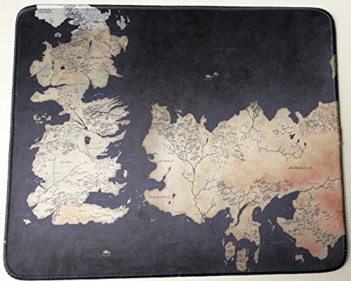12x10 Inch Game of Throne World Map Fantasy Mousepad Large Mouse Pad Mouse mat Waterproof