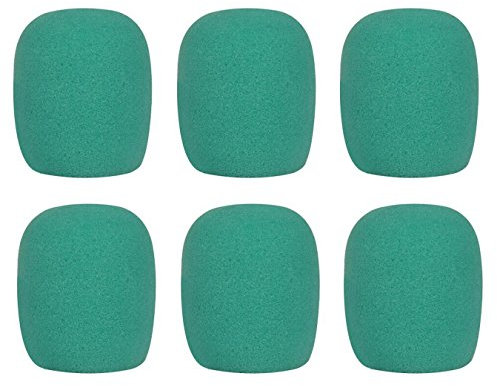 UOOOM 6 pcs Colorful Handheld Microphone Foam Cover Mic Windscreen (Green)