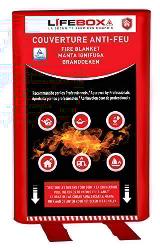 Couverture Anti-Feu 1,2m x 1,8m Lifebox
