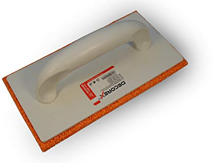 Reibebrett Schwammgummi weich grobporig 12x26cm Schwammbrett Putzerbrett Putz