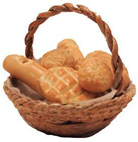 Melody Jane Puppenhaus Korb Frischer Brot Küche Laden Zubehör