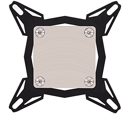 Richer-R CPU Water Cooling Block, Intel Compatible Red Copper Base, 4-Pin LED Light, Acrylic Material