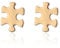 Women’s Stud Earring, Jigsaw Earring for Girls Anti-allergy Earring Gold or Silver Plated Earring Nickel Free (Gold Plated)