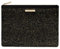 KATIE LOXTON Beach Luxe Damen-Clutch, Fischgrätenmuster, veganes Leder, Größe M, Schwarz, Schwarz, 7.75 x 11.5 x 0.5