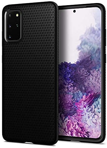 Spigen Liquid Air Hülle Kompatibel mit Samsung Galaxy S20 Plus -Schwarz