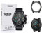 MWOOT Compatible con Honor MagicWatch 2 46mm Smart Watch Protectores Cristal Templado y Funda Silicona [2+1], 9H Dureza Resistente a Arañazo Protector Pantalla para Proteccion Pantalla - Negro