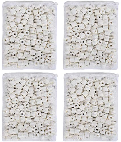 JIH Aquarium Bio Ceramic Rings Filter Media for Pond Fish Tank Canister Filter (4 lbs)