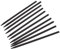 Lot de 10 baguettes à cheveux en bois rétro chinoises faites à la main pour cheveux - Accessoires de cheveux pour femme - Noir
