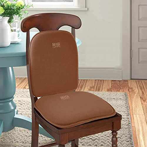 Big Hippo Ergonomic Memory Foam Seat Cushion & Lumbar Support PillowSet for Office Chair, Car & Home – Orthopedic Coccyx Cushion forSciatica, Tailbone & Lower Back Pain Relief – Non-Slip, Breathable