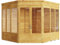 BillyOh Corner Summerhouse Log Cabin 8 x 8 Garden Storage Shed Wooden Summer House Sheds Picton Summerhouses Pressure Treated Available (Spray Treated, 8x8)