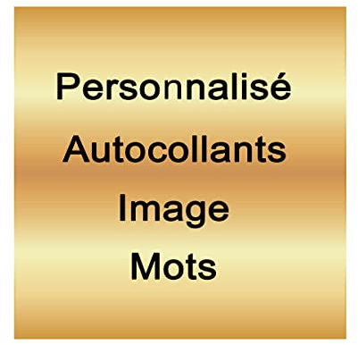 Personnalisé Autocollants Étiquettes Stickers Gommettes Autocollantes Personnalisable pour La Fête De Mariage De Logo D'entreprise, 100 200 500 1000 Pcs (10x10cm, Carré)