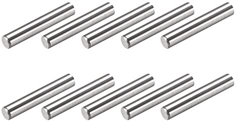 METALLIXITY Tassello Perno (5x20mm) 25Pz, 304 Acciaio Inox Scaffale Supporto Pioli Perno Fissaggio Elementi - per Metallo Dispositivi, Mobili Installazione, Industriale, Fai da Te