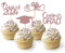 24 Stück Glitzer 2025 Graduation Cupcake Toppers, Abschluss Deko, Bachelor Hut Deko für Abschlussfeier Party, Graduation Dekoration (Rosegold)