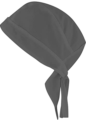 PALLTEX Gordon Unisex Kochmütze - Herren & Damen Einheitsgröße - Schwarz/Weiss (Grau, 1 Stück)
