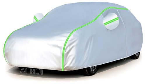 AI HUI Autoabdeckung Wasserdicht für FIAT 500 - Preis-Leistungs-Sieger Vollgarage Winter Abdeckplane, 100% Oxford-Stoff
