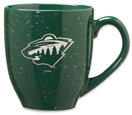 Rico Industries NHL Hockey Pittsburgh Penguins Schwarz 473 ml Team Farbe Lasergravur gesprenkelt Keramik Kaffeetasse