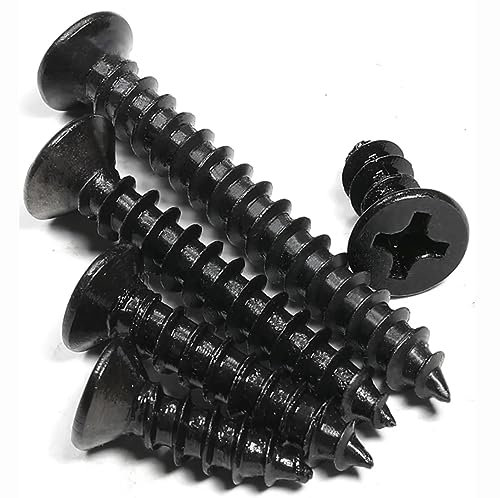 M4 Screws - 20mm - Black - 10 pack | Black self tapping screws | Black phillips head screws | Black M4 screws | Black 20mm screws