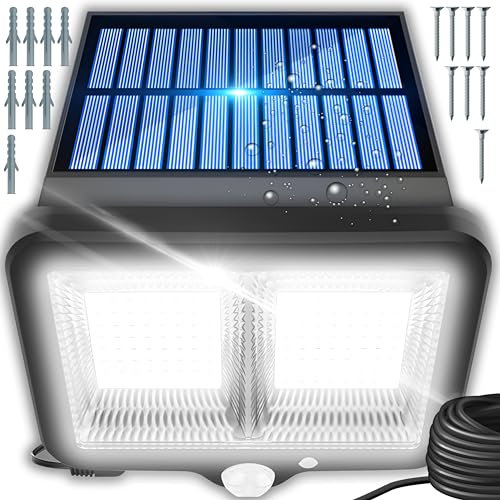 Retoo Solarlampen für Außen mit Bewegungsmelder, 98 LEDs, Verbessertes Neues Modell Solar Lampe Outdoor für Garten, Solarleuchten für den Außenbere ichdeal für Terrasse, Veranda, Garage, Haustür