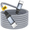 Txtcu USB C to USB C Cable 5M, Long USB C Charger Cable Nylon 60W Type C Fast Charging Cable for iPhone 15/Pro/15 Pro Max,MacBook Pro Air,iPad Pro/Air,Samsung Galaxy S24 S23 S22 S21,Switch,Pixel 7