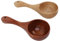 Cuchara de Cocina de Madera Maciza de 14 Pulgadas, Juego de 2 Cucharas Ranuradas de Madera Hechas a Mano con Agujeros y la Mejor Cuchara de Madera para Servir Profundamente,