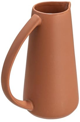 Bloomingville Modern Stoneware Pitcher, Matte Terracotta