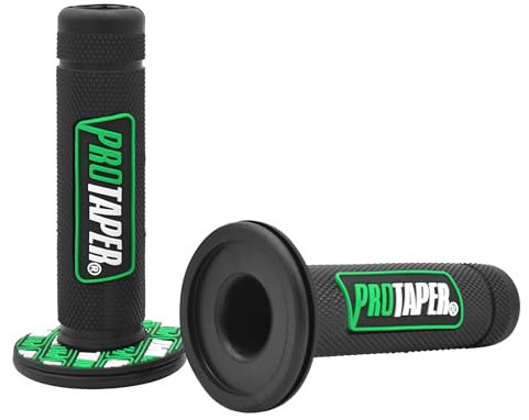 Wai Danie 7/8 22mm Universal Powersports Griffe Motorrad HandleGrips Pro Dirt Pit Bike Griffe Kompatibel Mit Yamaha Honda Kawasaki BMW Suzuki ATV Pocket Bikes Mini Quads Grün