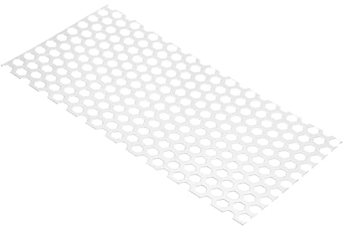PATIKIL 5.91 L x 11.81 W Perforadas Metal Hojas, 20Ga 3/8 Agujero Aluminio Aleación Malla Expandida Perforada Placa para Ventilación Filtración Secadora Ventilación
