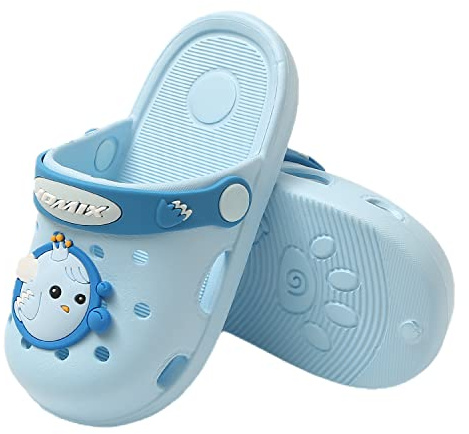 JOMIX Sandalias Niña Chanclas Niño Piscina Zuecos Niños Sandalias Bebe Niña Niño Verano Playa Mar Baño Ducha con Correa Trasera