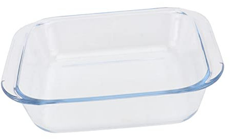 OUNONA Ofenteller Weiß Glas Servierteller Obstteller Kreatives Geschirr Steak-backschüssel Praktische Küche Lebensmittel Lagerung Platte