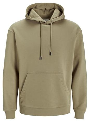 JACK & JONES Male Plain Hoodie, coriander, S