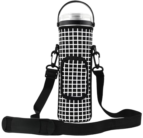 NUENSS-ROR Ninja Portable Mixer Storage Bag, Dust Cover with Shoulder Strap, Accessory Bag for Ninja BC151NV/BC51NV/BC151BK/BC151CR/BC151EM/BC151PR/BC151WH/BC155PS Portable Mixer, Black Chequered,