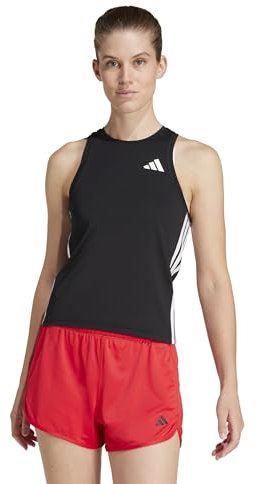 adidas Damen Train Essentials 3-Streifen Tank Top, Schwarz/Weiß, Mittel