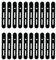 20Pcs Silikon Kabelbinder, Wiederverwendbare Kabelbinder Silikon, Ladekabel Organizer Schwarz, Kabelaufbewahrung Klein Kabelmanagement (20 Stück Schwarz)
