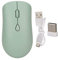 Drahtlose Maus, Bluetooth 5.2/2.4G Ergonomische Mobile Optische Maus, 1600DPI Tragbare Computermaus für Notebook, PC, Laptop, Computer (Green)
