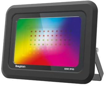 ENERGMiX 50w LED Fluter Außenleuchte Strahler RGB mit Fernbedinung aus Aluminium dimmbar